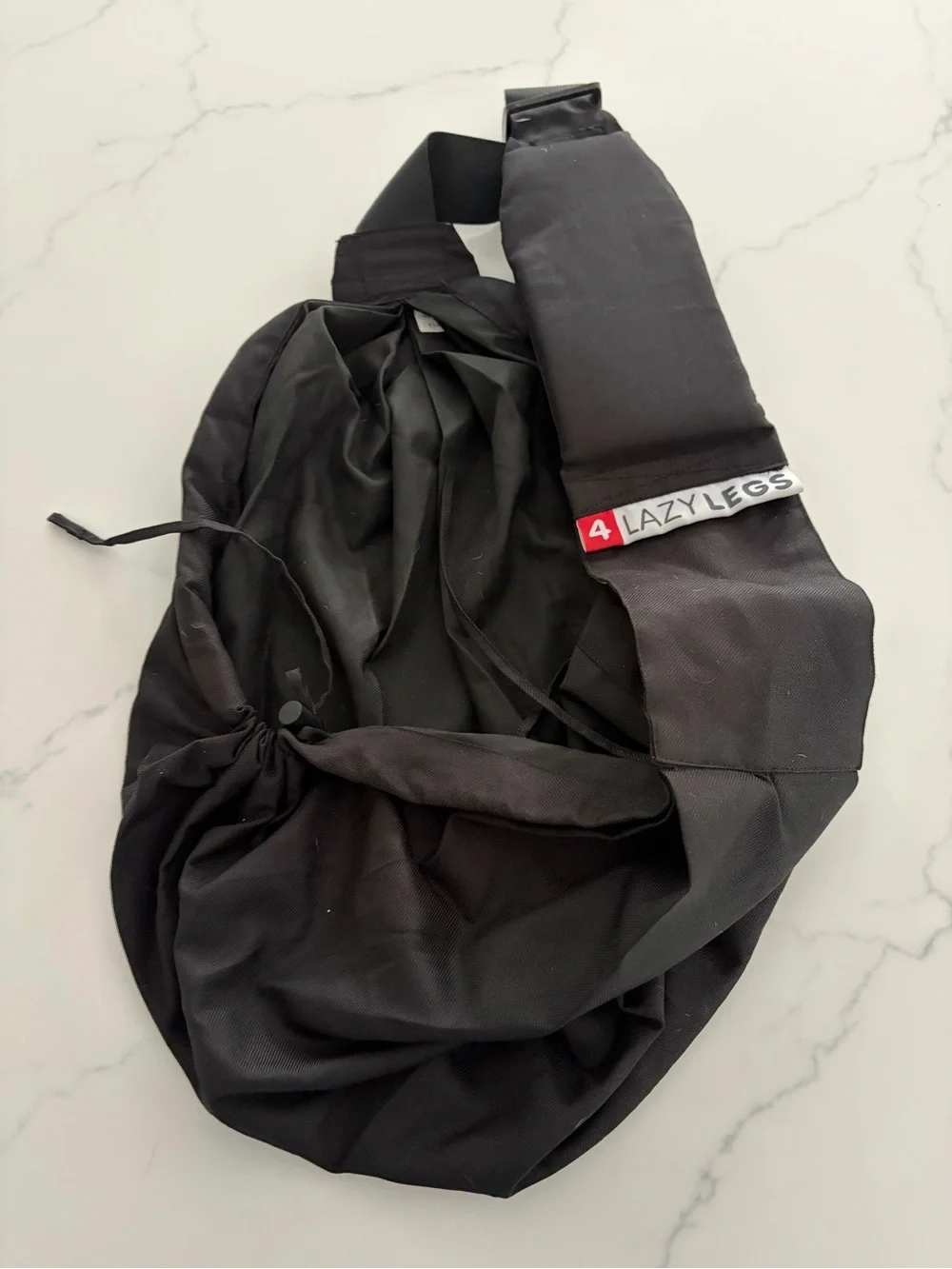 4 Lazy Legs Dog Pouch Adjustable Carrier. Like new. Bought in the UK. Black.